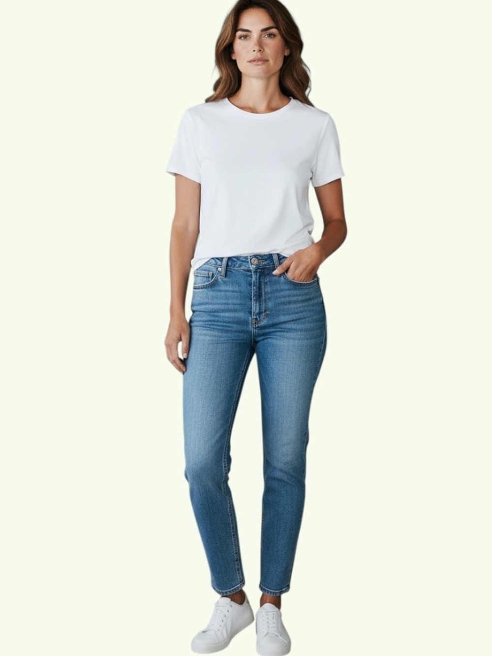 High-Rise Stretch Jeans by H&M, Skinny Leggings-Style, Size 10